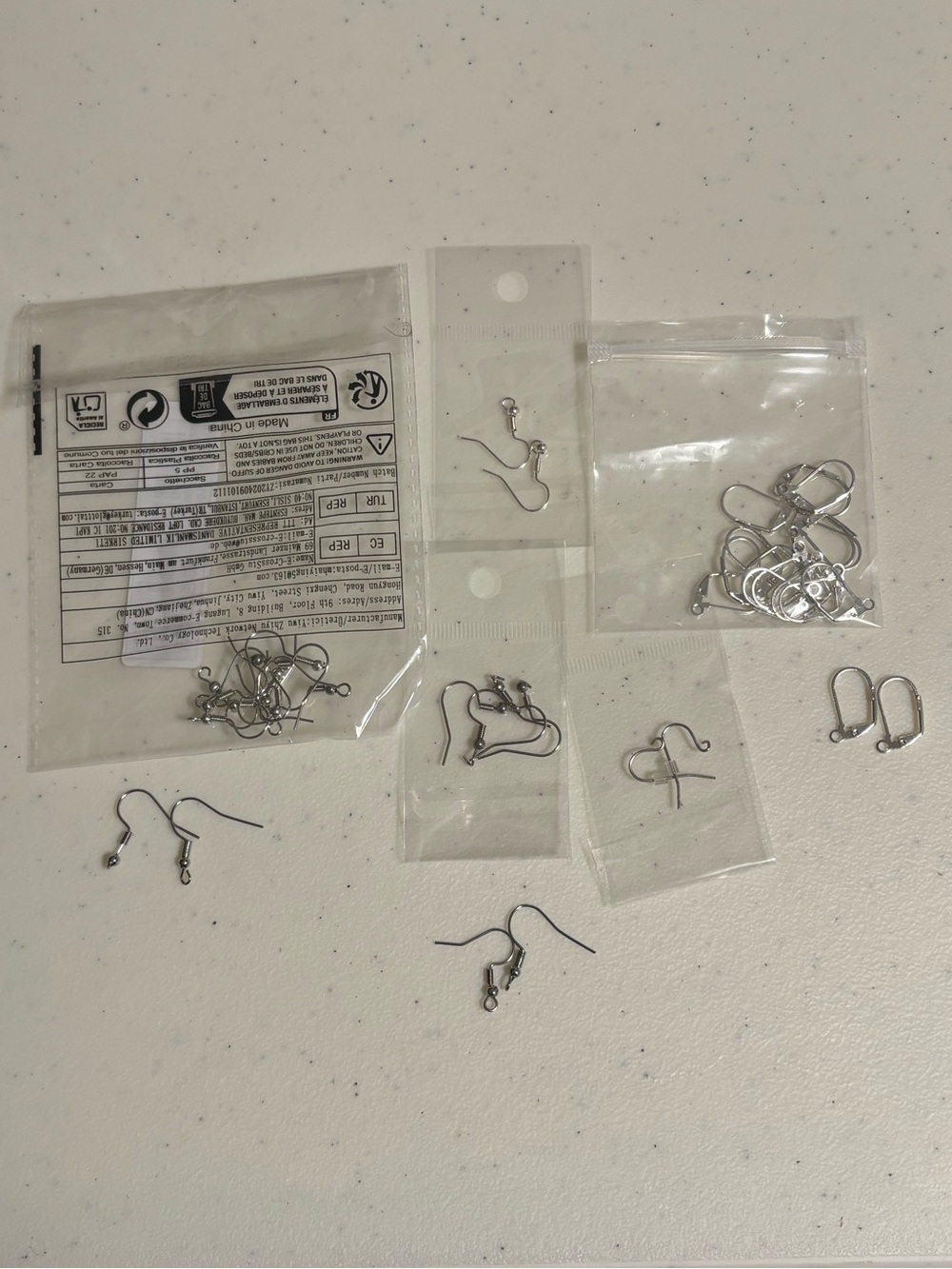 New Earring Hooks and Findings Assortment (20 Pairs)
